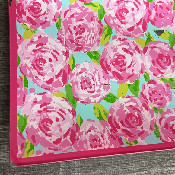 Lilly Pulitzer 12 x 8 First Impression Floral Trinket Tray Roses Jewelry Tray - Picture 5 of 17